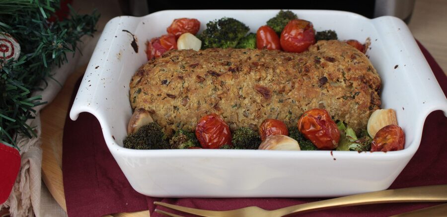 Pratos para ceia de Natal: rocambole vegetariano