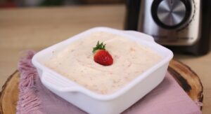 Sorvete de Banana e Morango